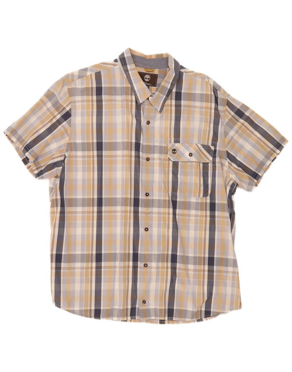 Męska koszulka z krótkim rękawem Timberland Earthkeepers 2XL w wielobarwną kratkę