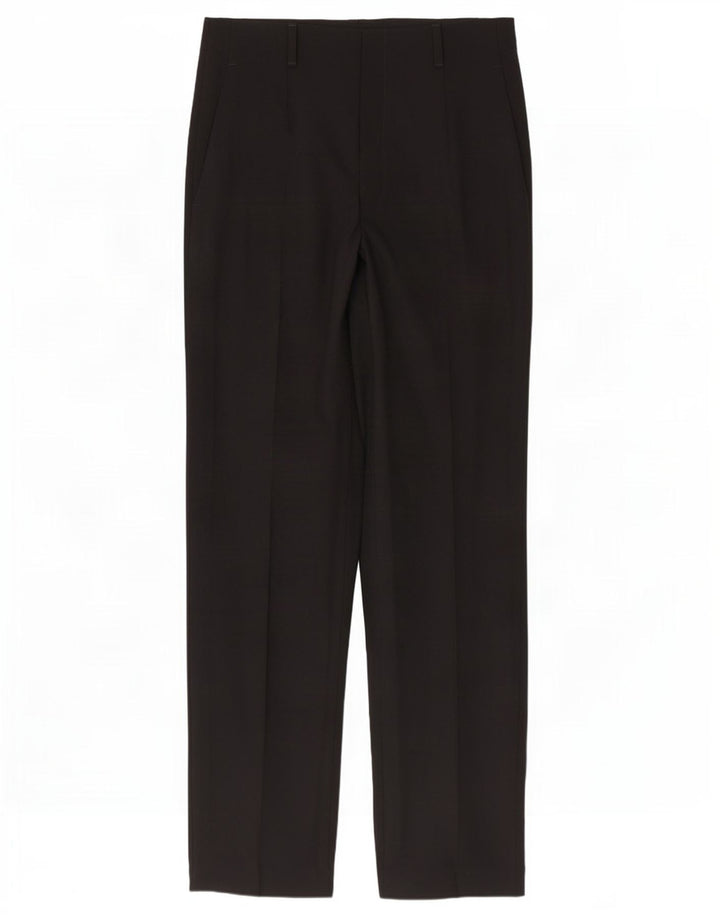 Damskie proste spodnie garniturowe Zara EU 42 Large W32 L34 Czarny poliester