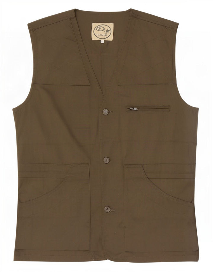 Męska kamizelka użytkowa w stylu vintage IT 52 XL Khaki, poliester