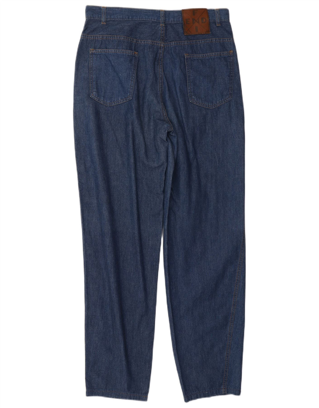 Damskie jeansy z wysokim stanem FENDI IT 46 Large W30 L29 Niebieski klasyczny