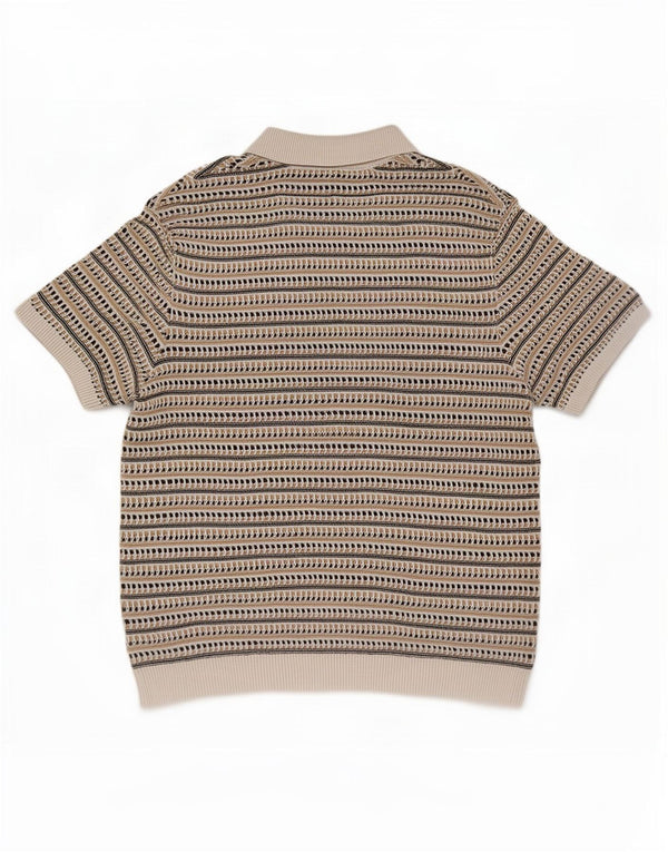 Marks & Spencer Męski sweter polo 2XL w wielokolorowe paski