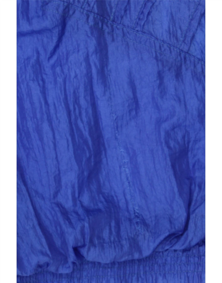 VINTAGE Mens Graphic Tracksuit Top Jacket Large Blue Nylon Vintage Vintage and Second-Hand Vintage from Messina Hembry 