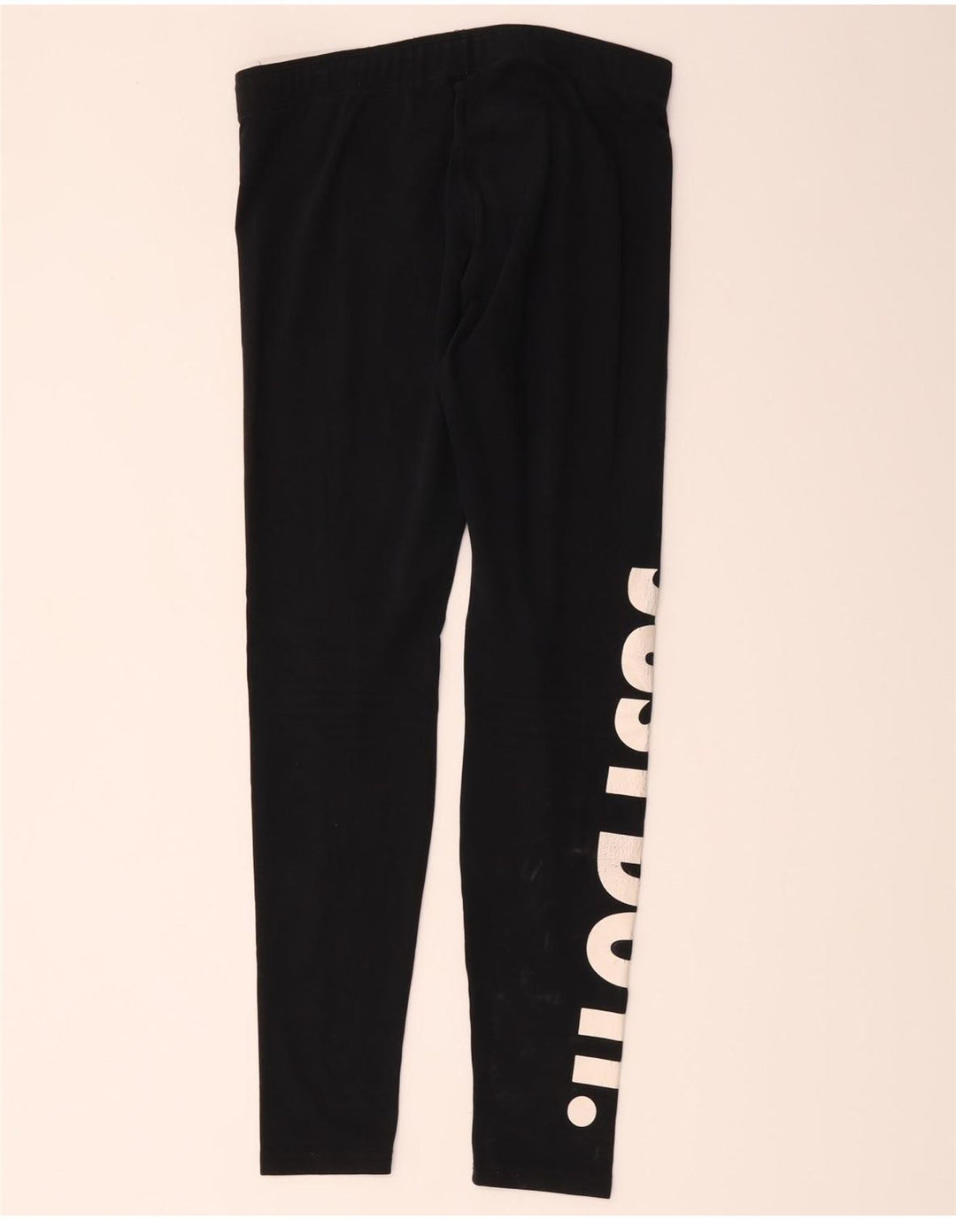 Damskie legginsy Nike Graphic UK 12, średnie czarne, bawełniane