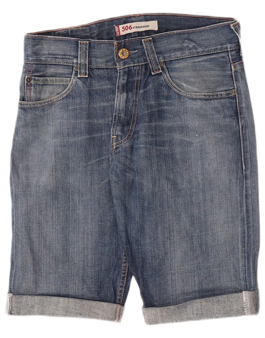 Męskie spodenki jeansowe Levi's 506 W31 Średnioniebieskie, bawełniane
