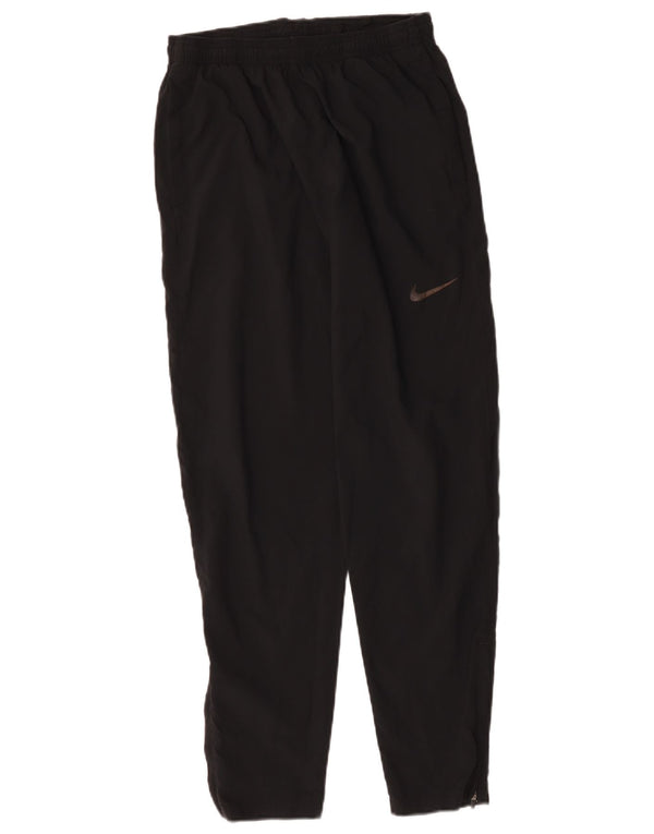 Nike Womens Dri Fit Tracksuit Trousers Small Black Polyester