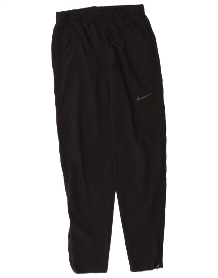 Damskie spodnie dresowe Nike Dri Fit, małe, czarne, poliestrowe