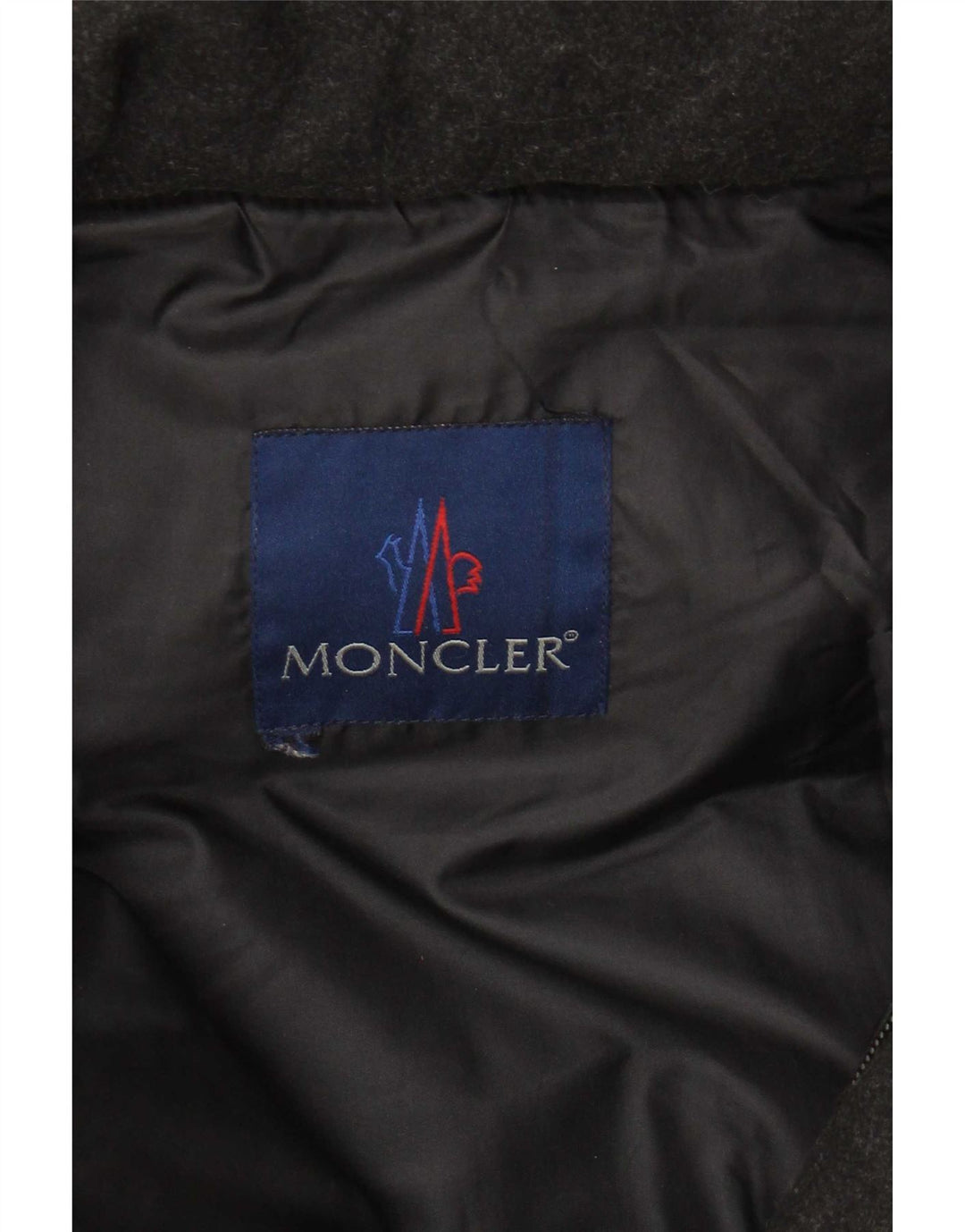 Męska ocieplana kurtka z kapturem Moncler UK 36 Mała czarna wełna
