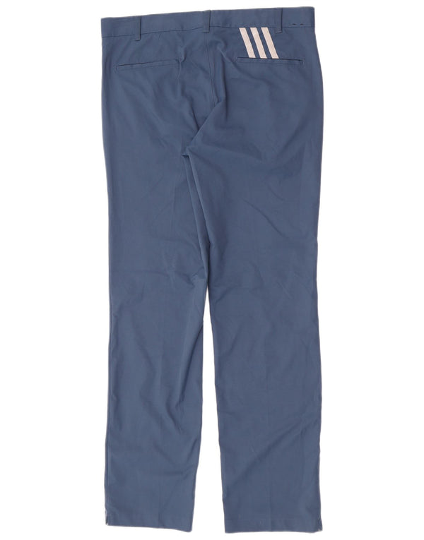 Adidas Męskie Proste Spodnie Chino W34 L34 Niebieski Poliester