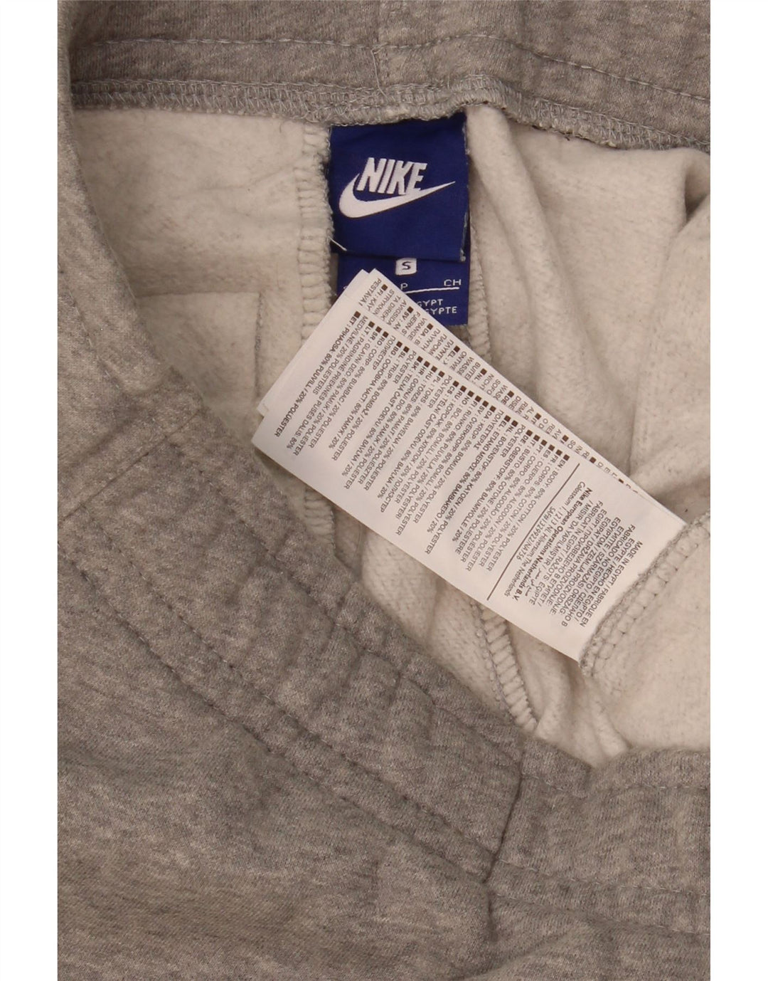Męskie spodnie dresowe Nike, małe, szare, bawełniane