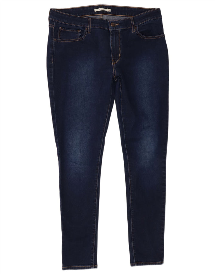 Damskie jeansy Levi's 711 Skinny W32 L29 Granatowe
