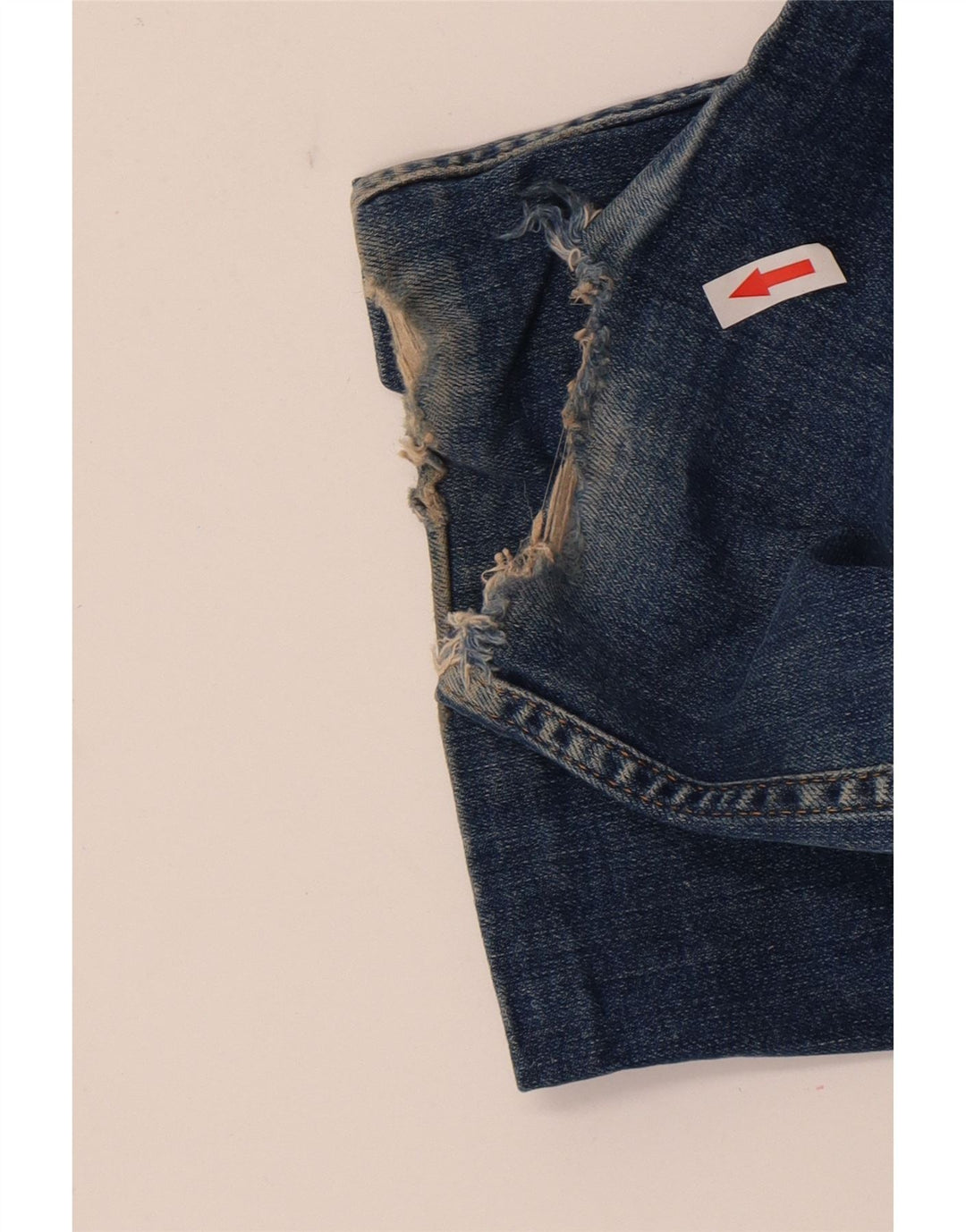 Crew Clothing Męskie regularne proste dżinsy W38 L27 Niebieska bawełna