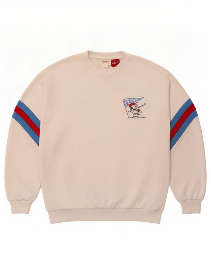 Damska bluza Pull & Bear Peanuts Graphic, UK 10, mała, biała