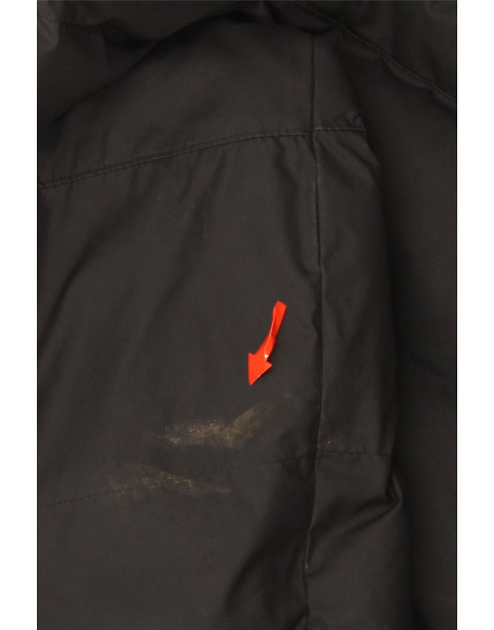 Dziewczęca wyściełana kurtka z kapturem i kapturem Nike 13-14 lat XL, czarna, poliestrowa