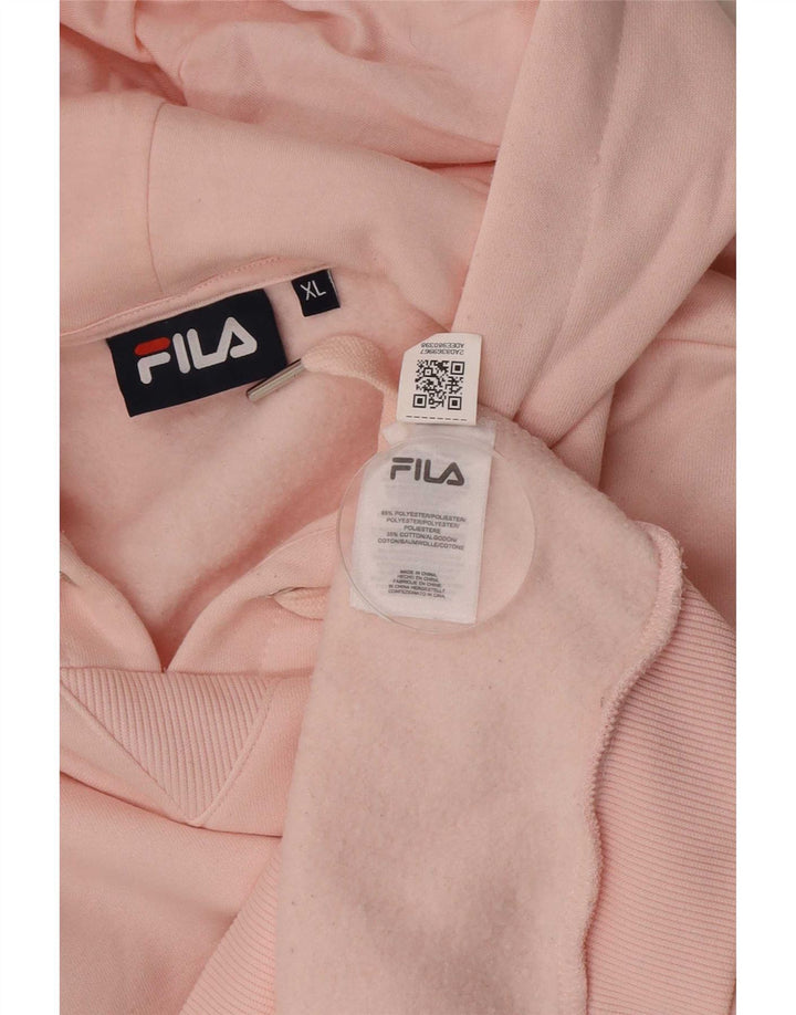 Damski sweter z kapturem Fila UK 18 XL Różowy poliester