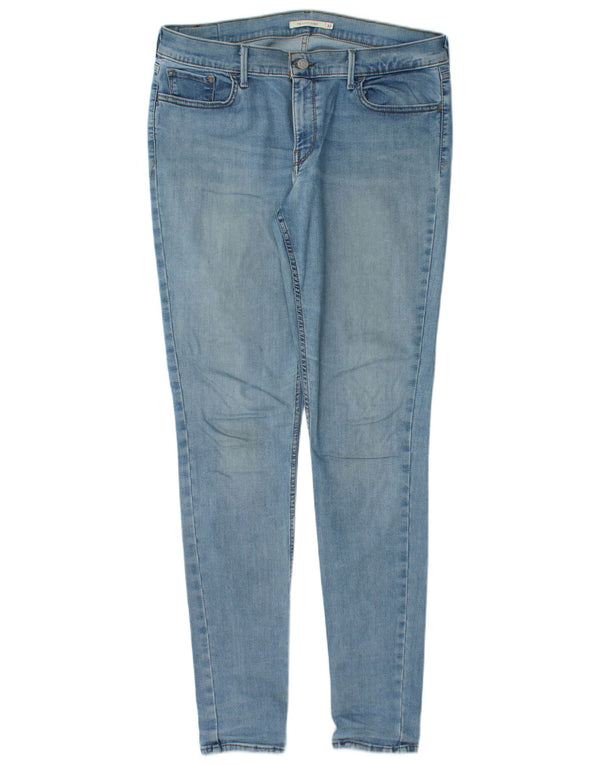 Damskie jeansy LEVI'S 710 Super Skinny W32 L34 Niebieskie bawełniane