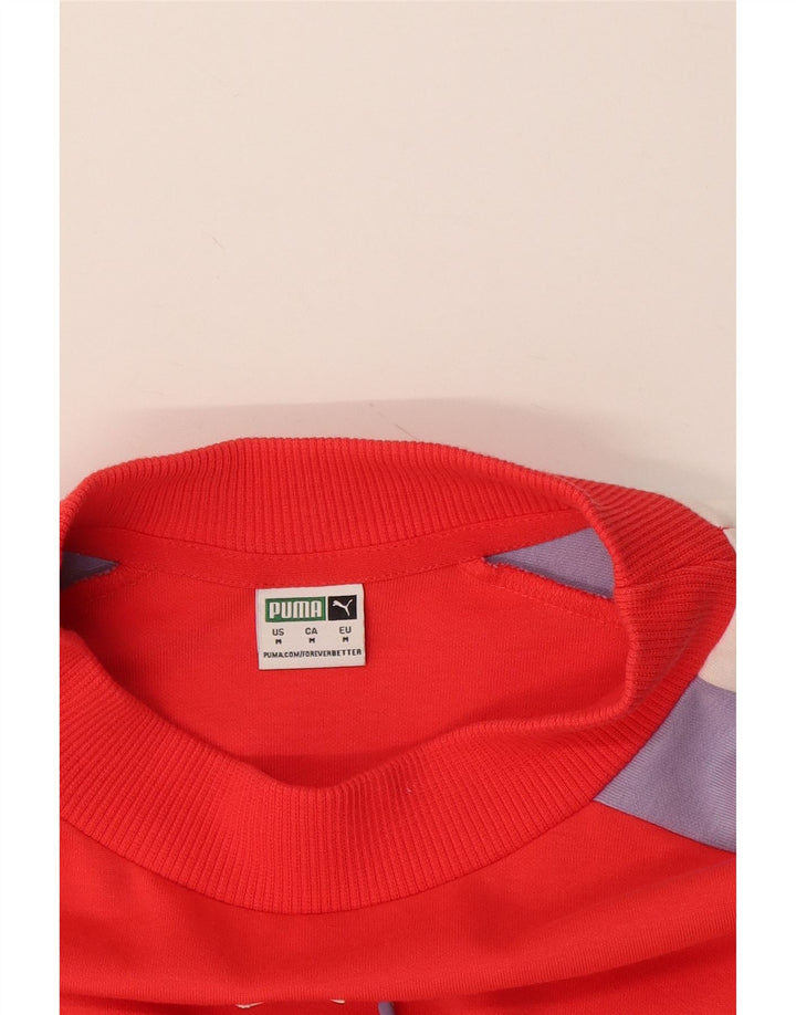 Damska bluza Puma Crop Graphic Jumper UK 14 w kolorze średniej czerwieni