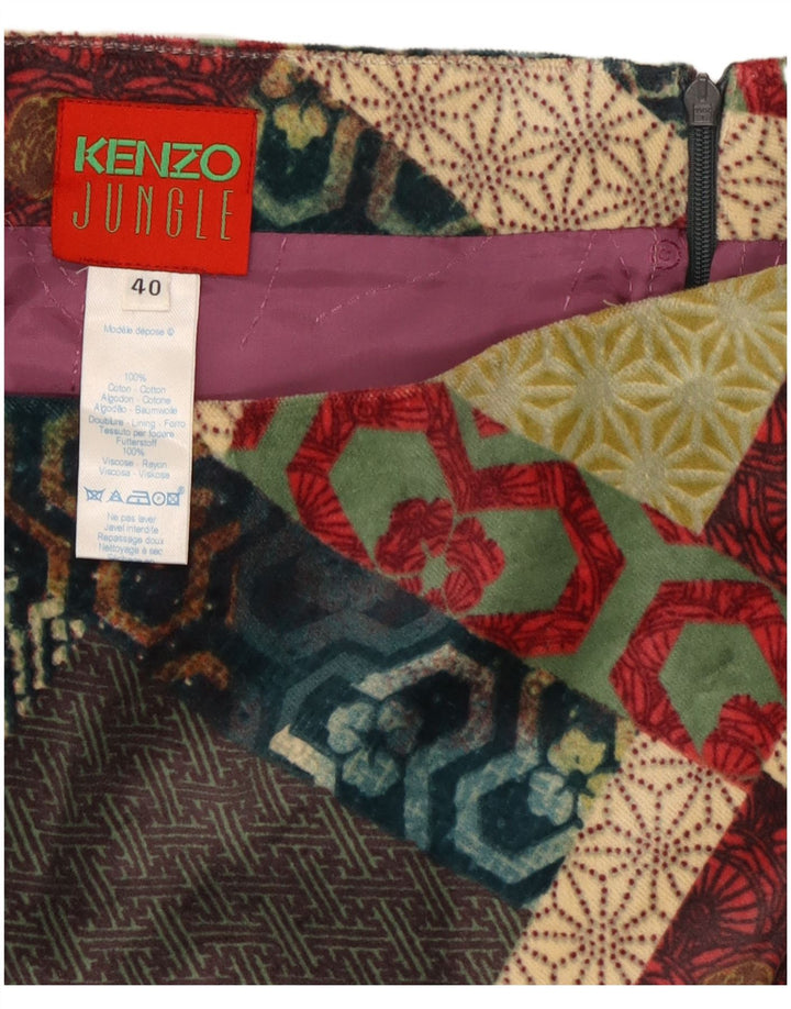 Damska asymetryczna spódnica Jungle Kenzo IT 40 Small W28 Wielobarwna Bohemi
