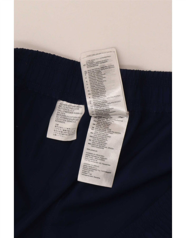 Męskie spodnie dresowe Adidas Climalite XL, granatowe, poliestrowe