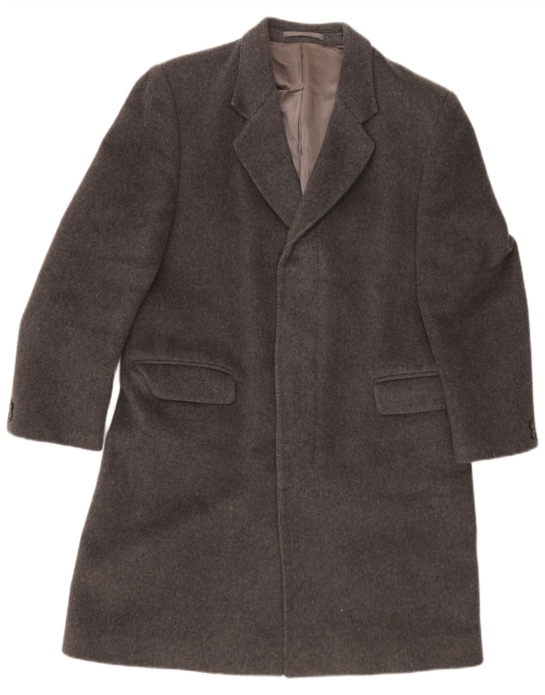 Kilmaine Męski płaszcz Chesterfield UK 36 Small Grey Wełna
