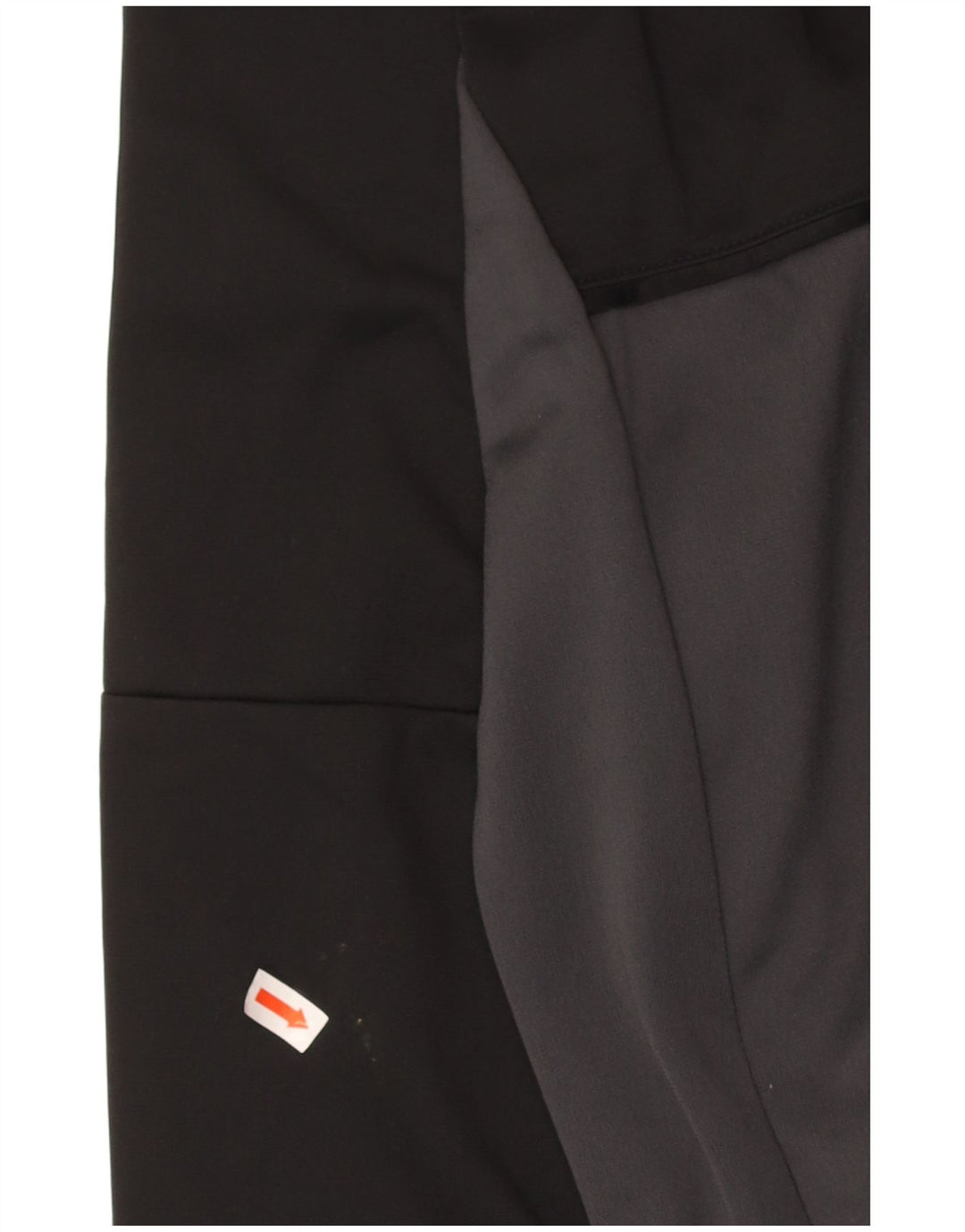 ADIDAS Boys Tracksuit Top Jacket 13-14 Years Black Colourblock Polyester