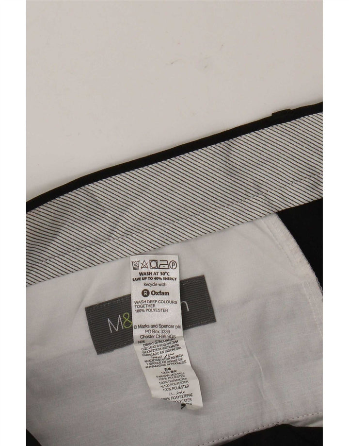 Marks & Spencer Męskie spodnie garniturowe W36 L31 Czarny poliester