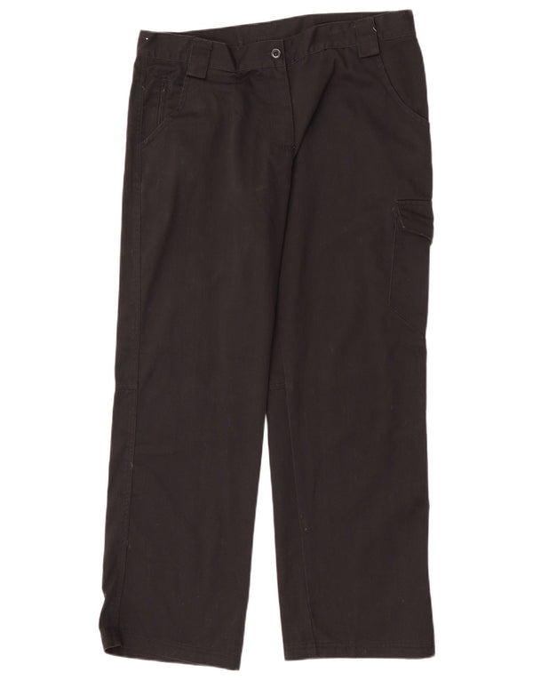 Spodnie damskie Dickies Straight Cargo UK 14 Large W32 L30 Czarny poliester
