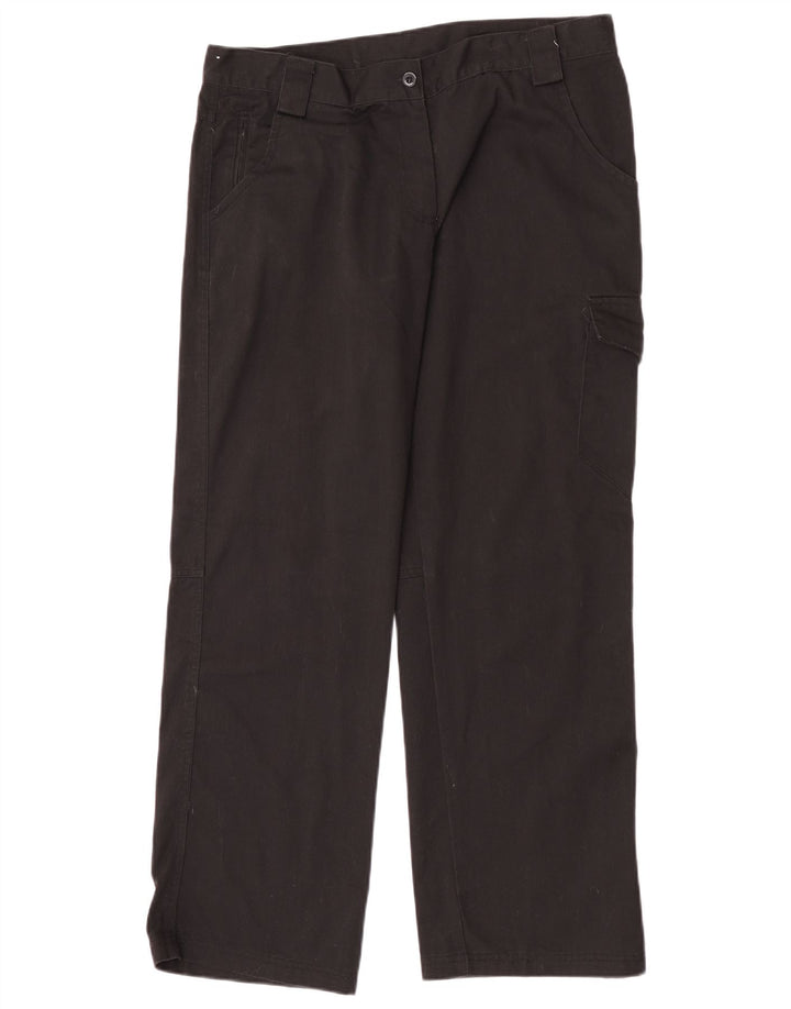 Spodnie damskie Dickies Straight Cargo UK 14 Large W32 L30 Czarny poliester