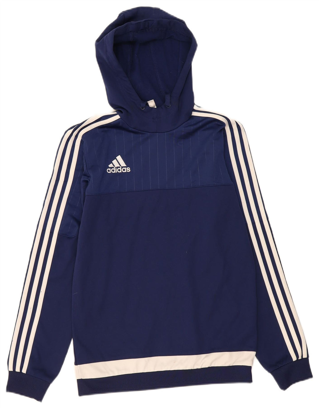 ADIDAS Mens Hoodie Jumper XS Navy Blue Polyester