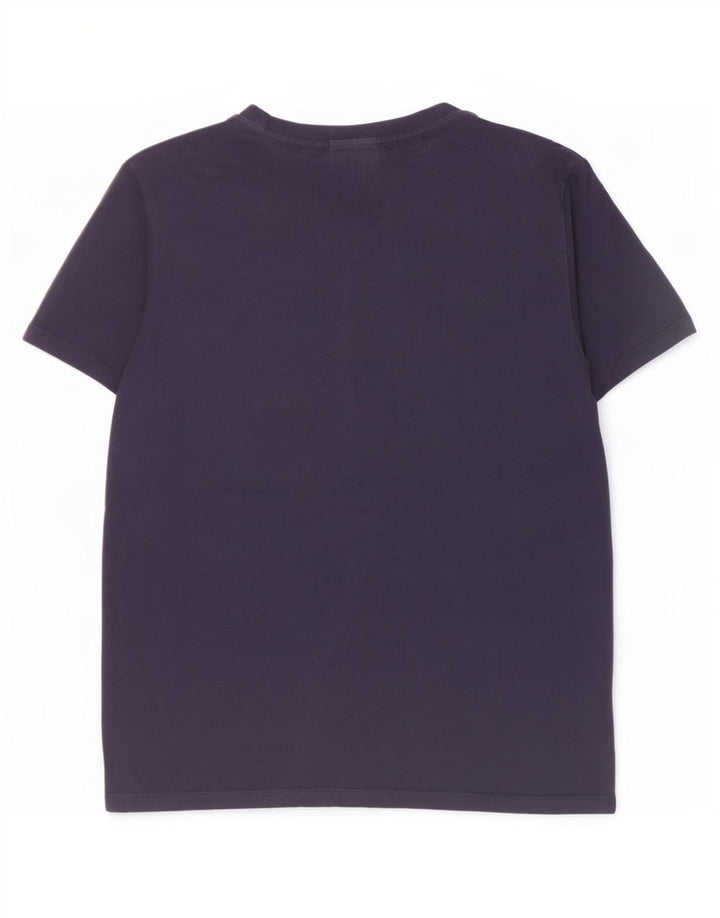 T-shirt męski Hugo Boss, średni, granatowy, bawełniany