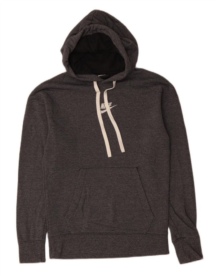 Damski sweter z kapturem NIKE UK 12, średnioszary, bawełniany