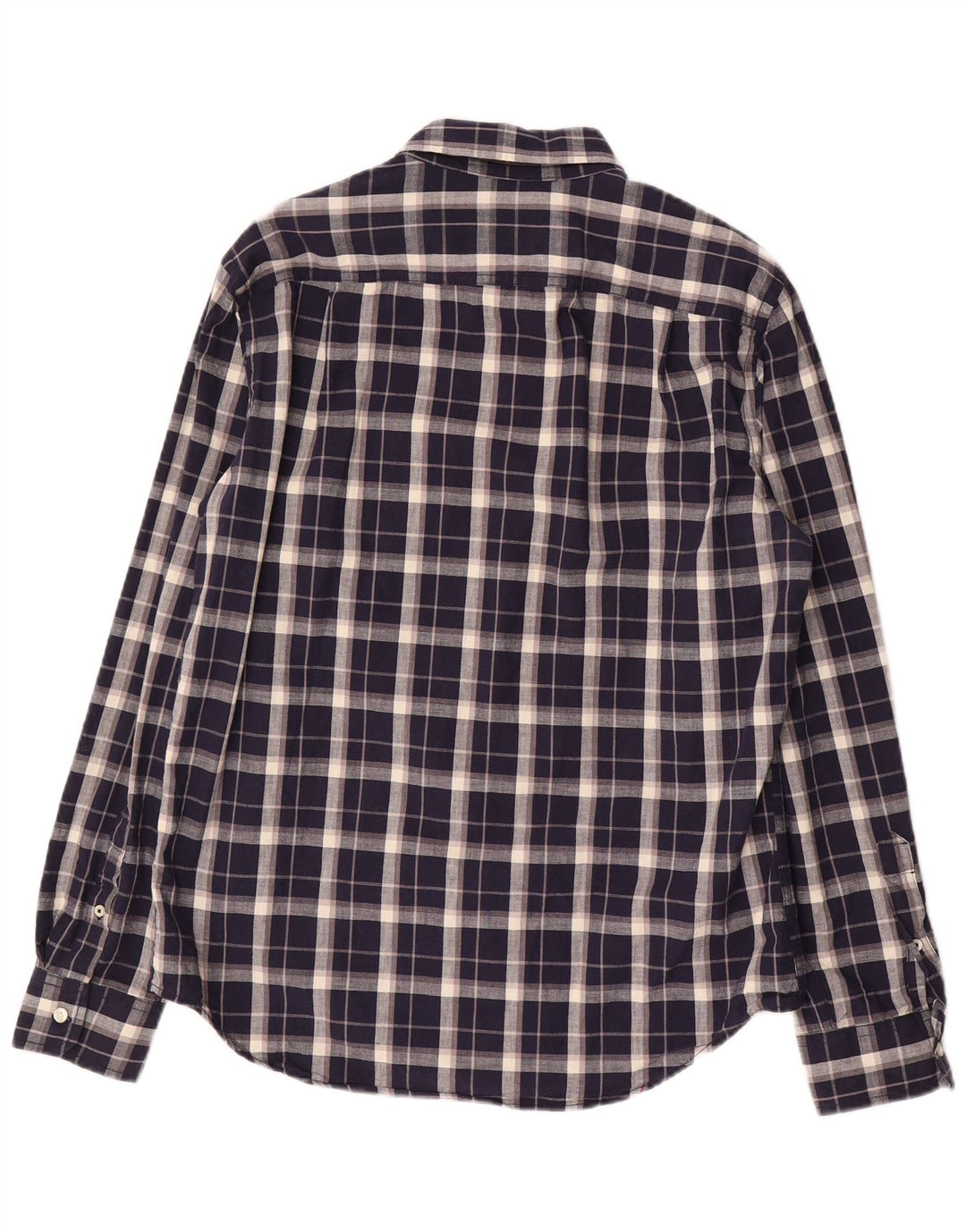 Koszula męska American Eagle, bawełniana, w średnią granatową kratkę