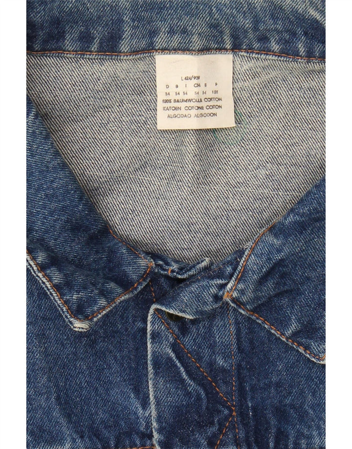 VINTAGE Mens Denim Jacket IT 54 2XL Blue Cotton Vintage Vintage and Second-Hand Vintage from Messina Hembry 