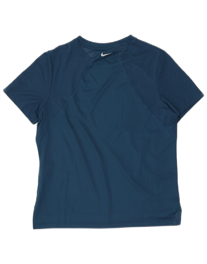 Damska koszulka Nike Dri Fit Top UK 14, średni niebieski poliester