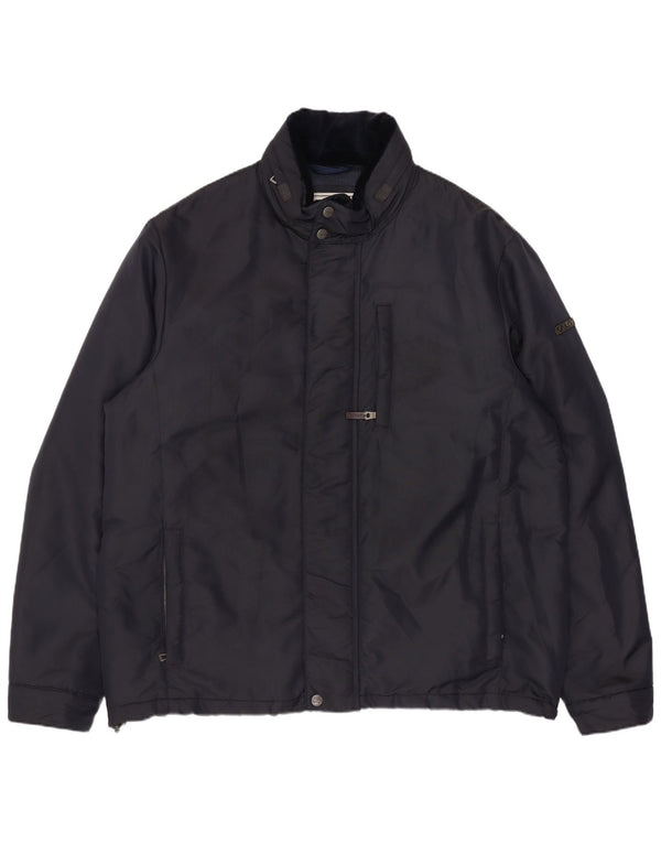 Męska ocieplana kurtka Geox Respira UK 44 2XL Granatowy poliester