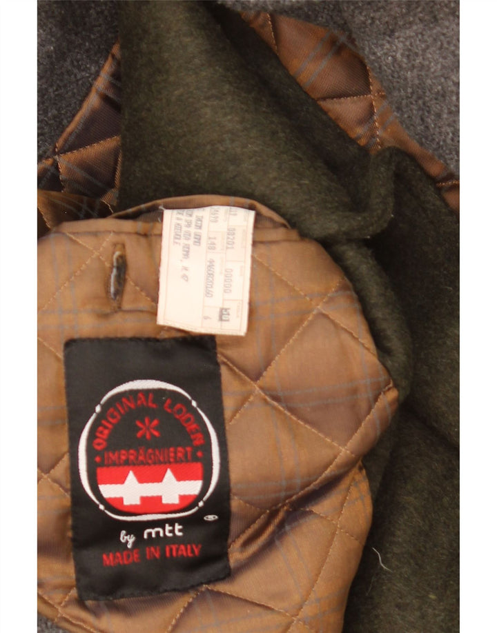 Płaszcz męski w stylu vintage UK 42 XL, wełna khaki