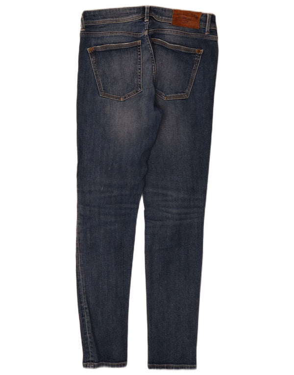 Damskie dżinsy rurki Zara w trudnej sytuacji EU 36 XS W26 L29 Niebieskie bawełniane