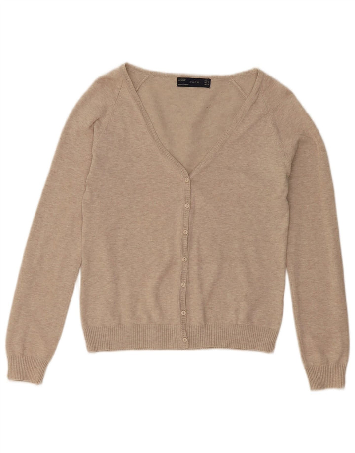 Sweter damski Zara Cardigan UK 12 średni beż
