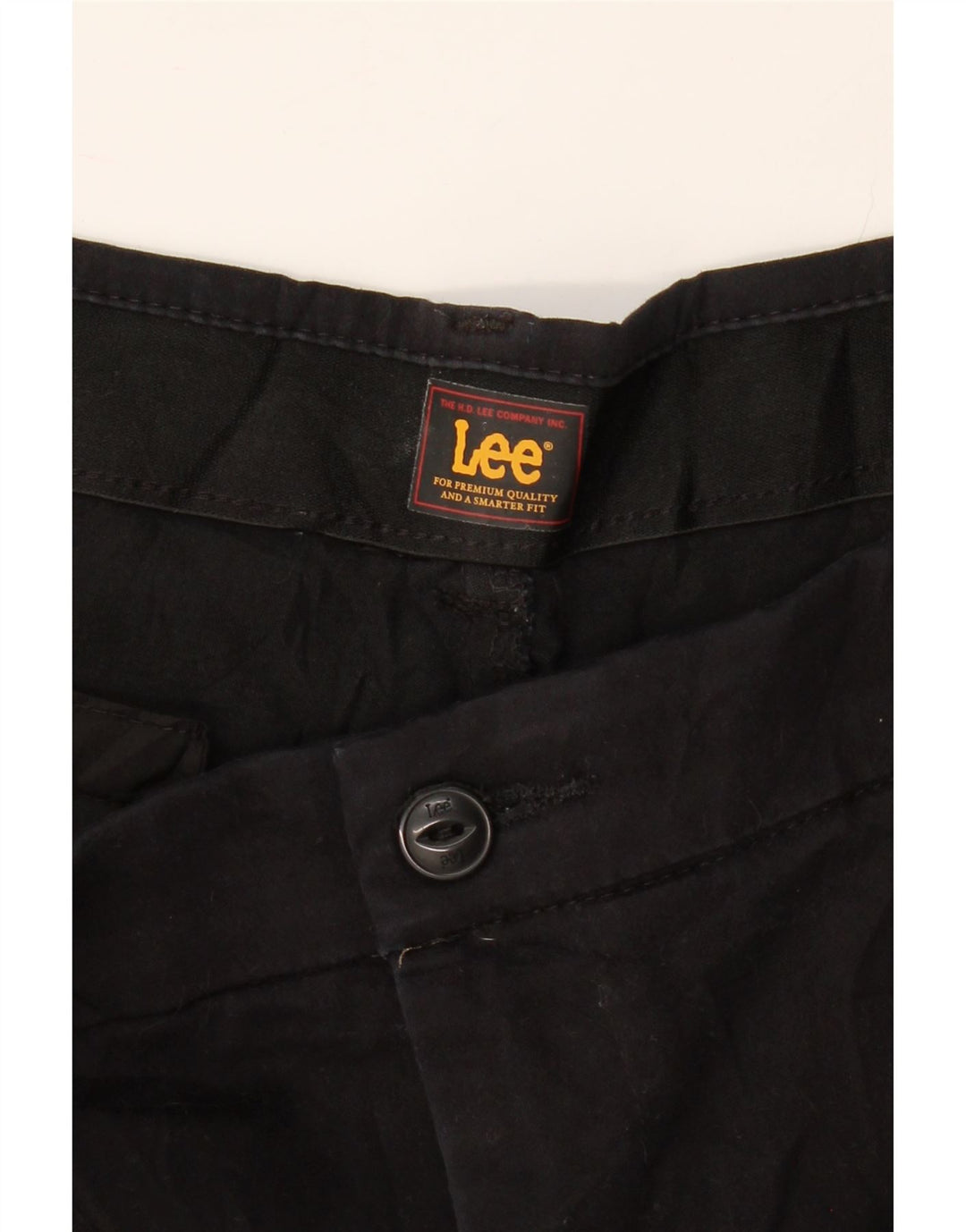 LEE Womens Straight Chino Trousers W38 L30 Black Vintage Lee and Second-Hand Lee from Messina Hembry 