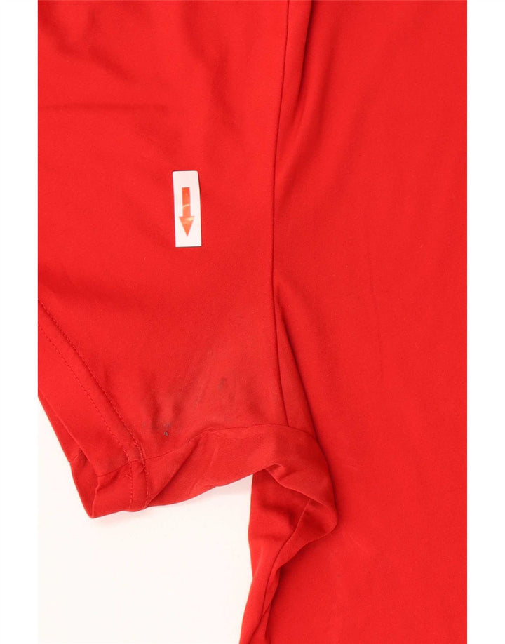T-shirt męski Nike XL, czerwony, z blokami kolorów, poliester