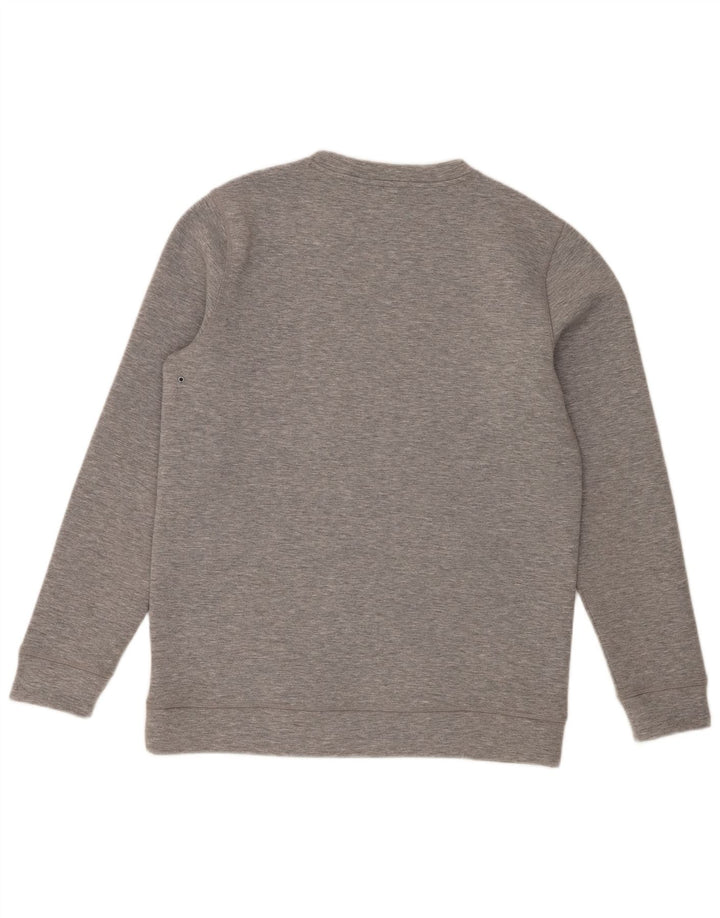 Męska bluza z grafiką Quiksilver, duży, szary poliester