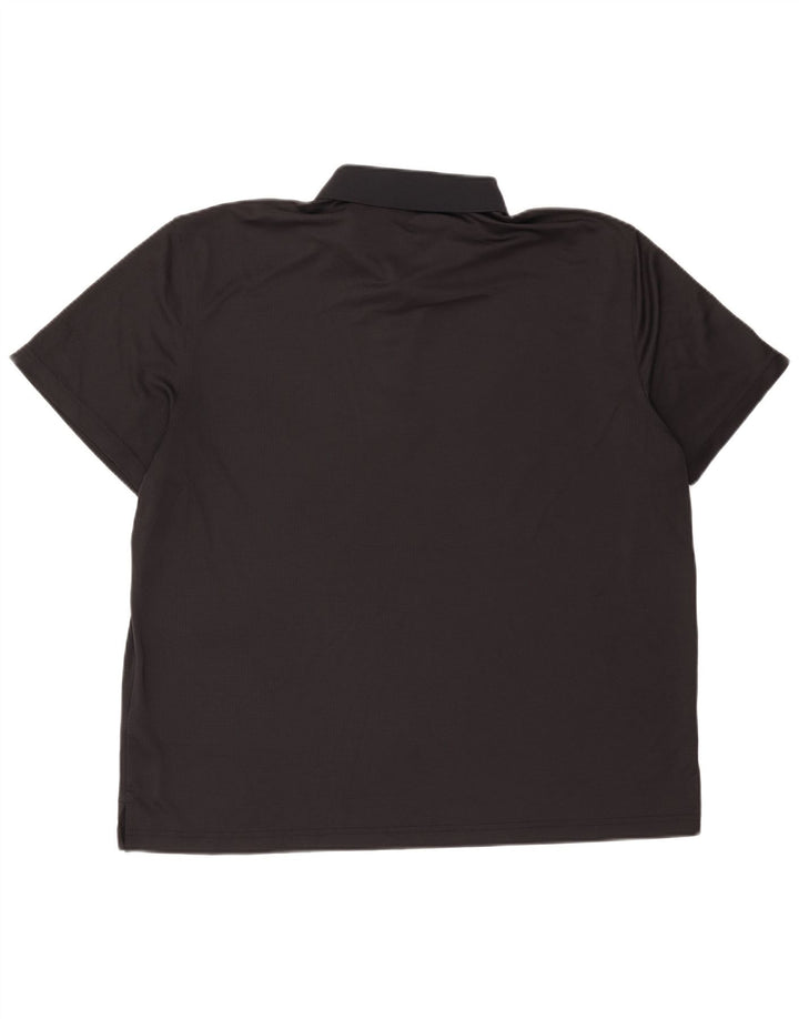 Męska koszulka polo Izod 2XL, czarna, poliester