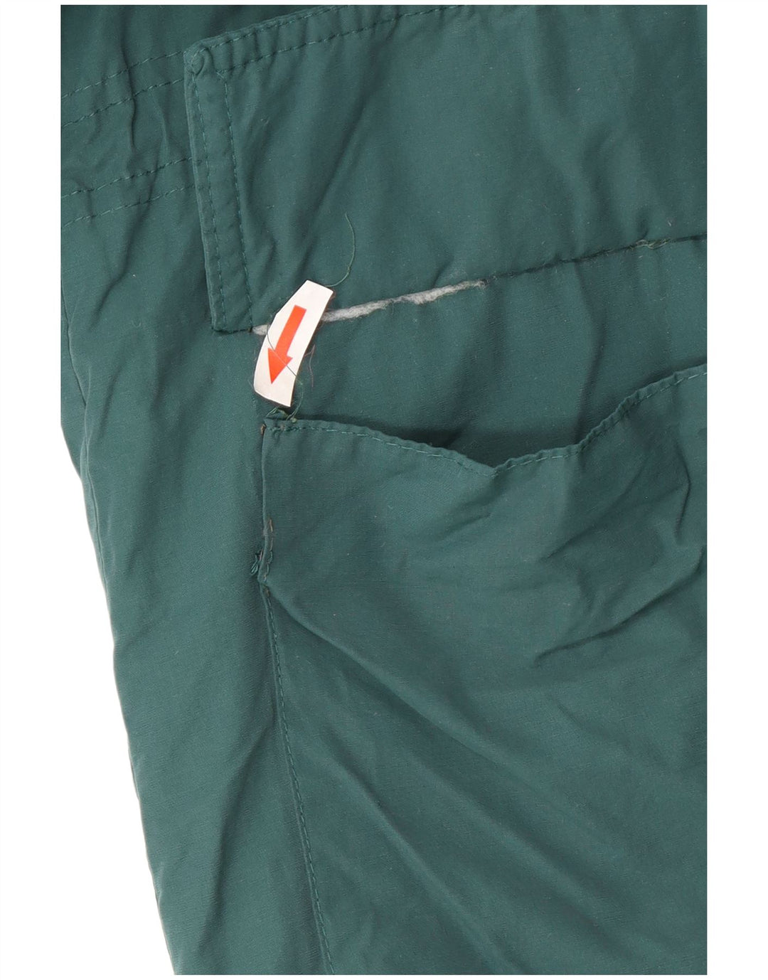 Vintage damska kurtka parka z kapturem UK 16, duża, zielona