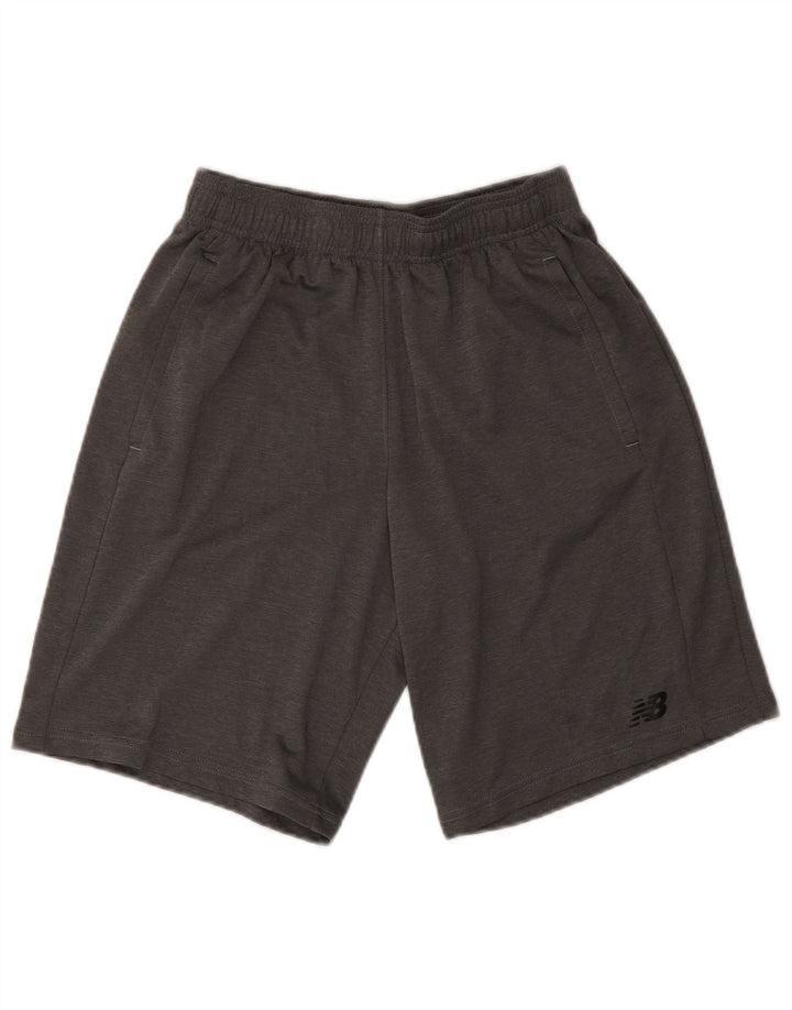 Męskie spodenki sportowe New Balance, mały, szary, nakrapiany poliester