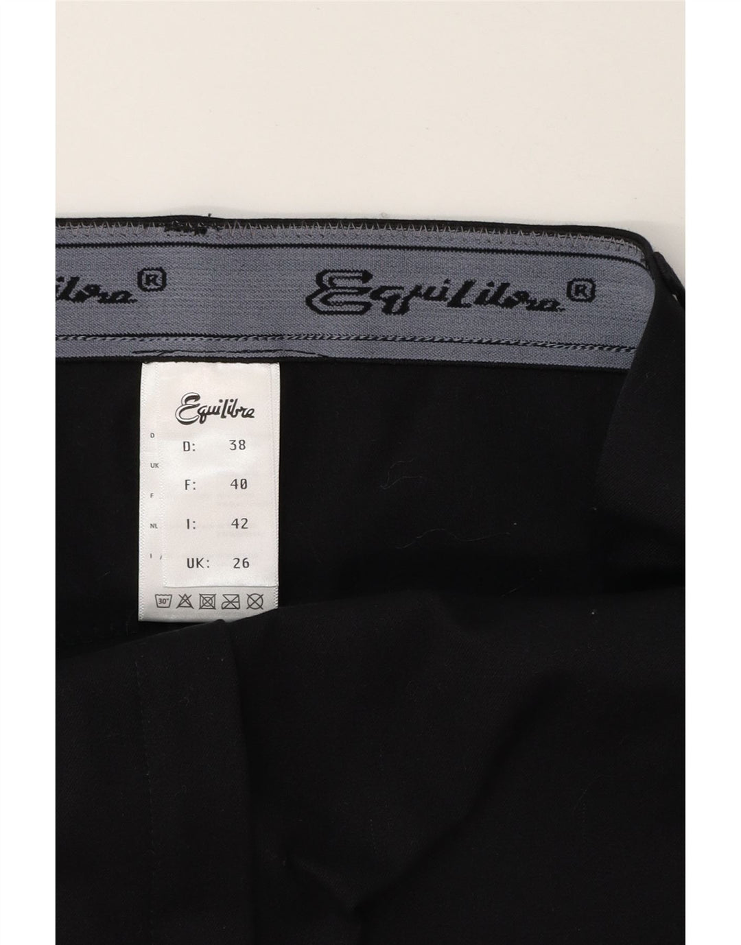 VINTAGE Womens Slim Chino Trousers W26 L28 Black Vintage Vintage and Second-Hand Vintage from Messina Hembry 