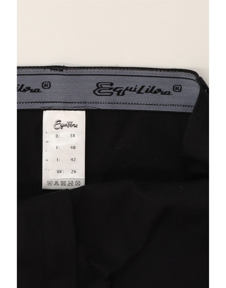 VINTAGE Womens Slim Chino Trousers W26 L28 Black Vintage Vintage and Second-Hand Vintage from Messina Hembry 