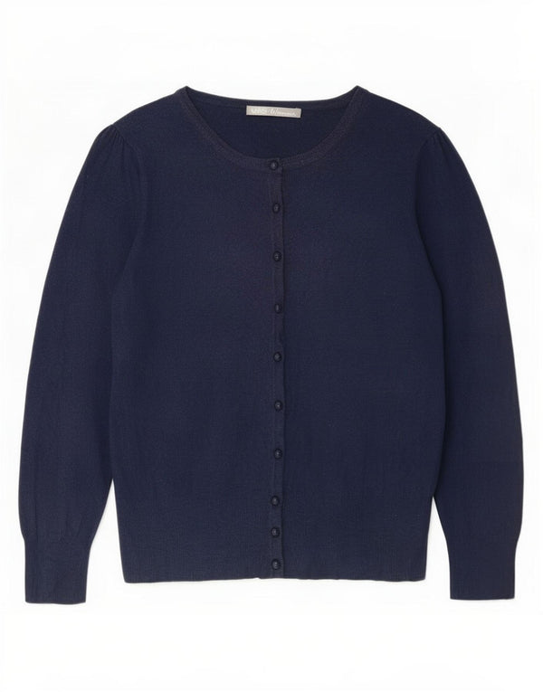 Sweter damski Marks & Spencer UK 14, średni granatowy, wiskoza