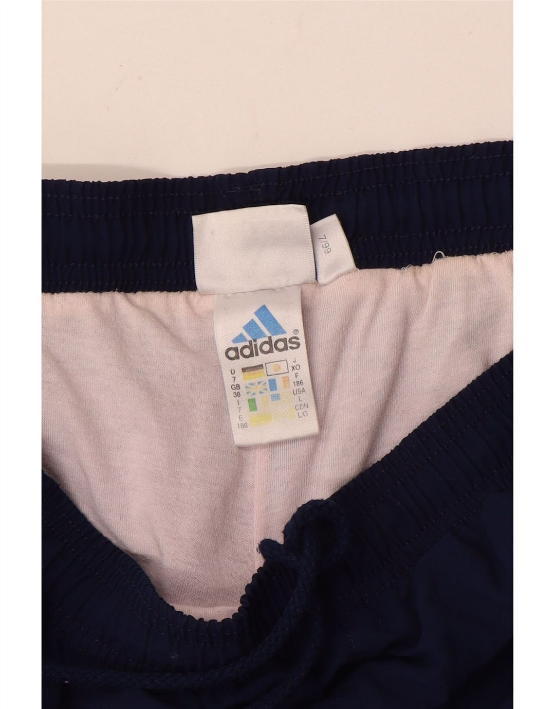 Adidas Męskie Spodnie Dresowe Joggery Duże Granatowe Poliester
