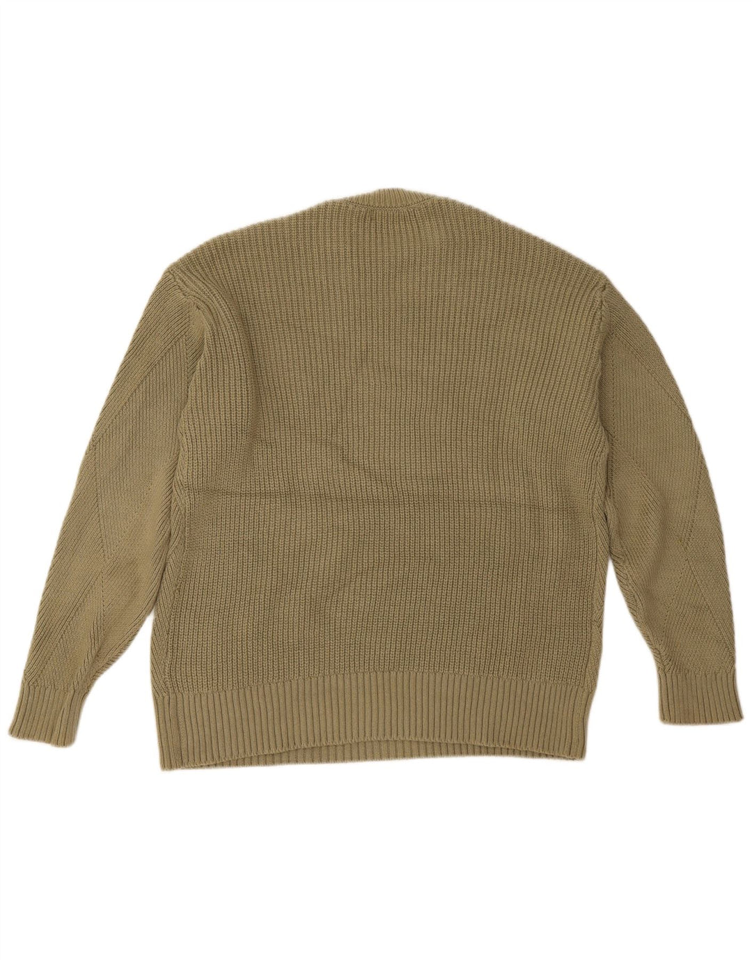 Marks & Spencer Damski sweter z okrągłym dekoltem, UK 14, średni khaki