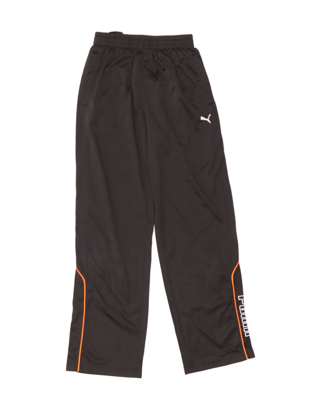 PUMA Boys Graphic Tracksuit Trousers 11-12 Years Large Black Polyester Vintage Puma and Second-Hand Puma from Messina Hembry 