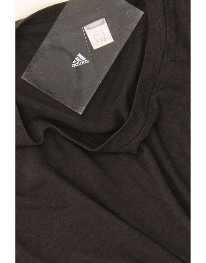 ADIDAS Mens T-Shirt Top Medium Black Vintage Adidas and Second-Hand Adidas from Messina Hembry 